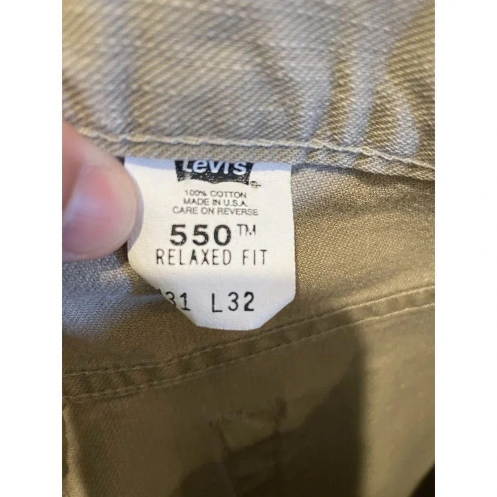 LEVIS Tan JEAN 505 31x32 REGULAR STRAIGHT COTTON DENIM RED TAB US MADE